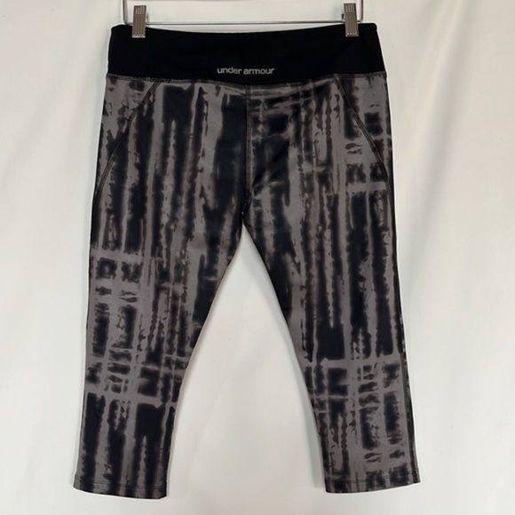 Under Armour Compression‎ Crop Leggings Black / Gray Size M - Picture 4 of 10